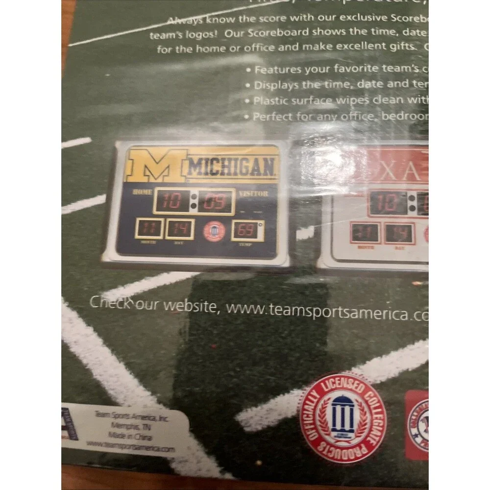 Texas A&M University Aggies Digital Alarm Clock Scoreboard Multicolor